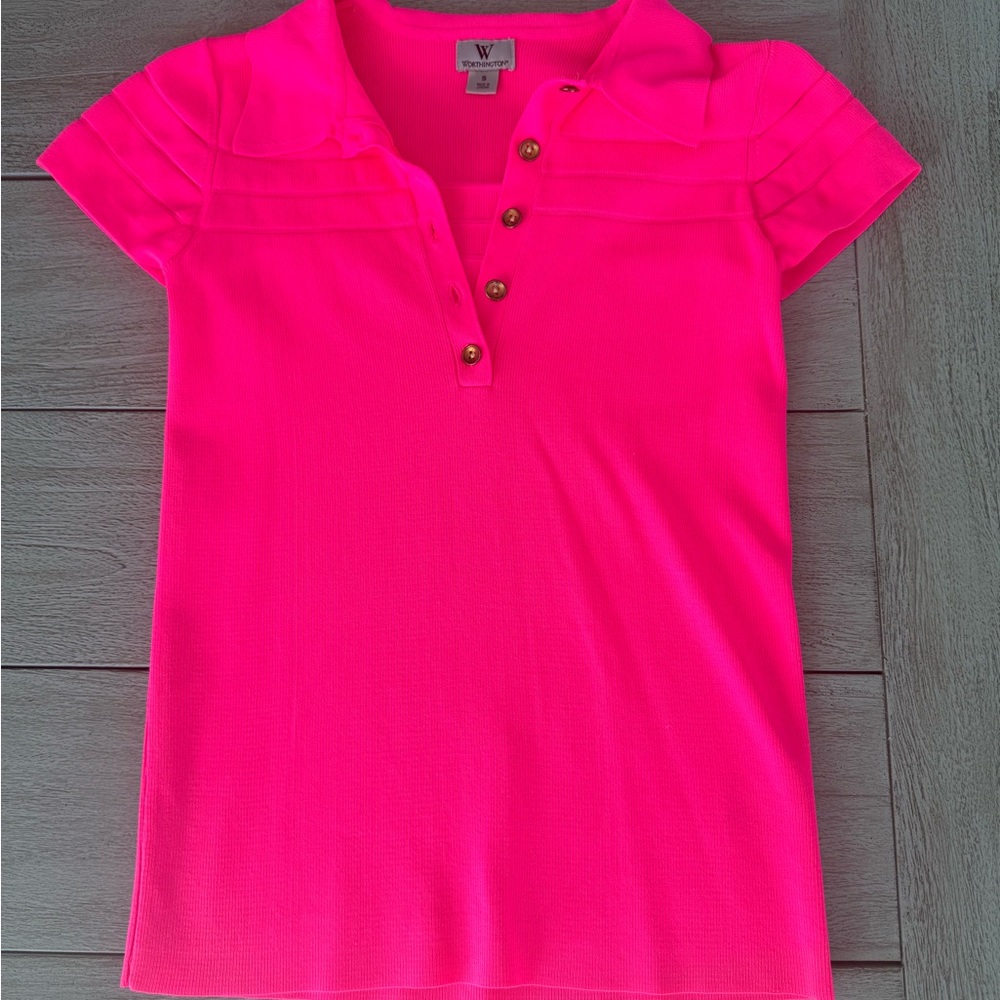NEON pink thick material top